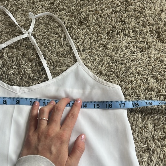 Hollister Tank Top Blouse White Size Medium - Picture 8 of 9